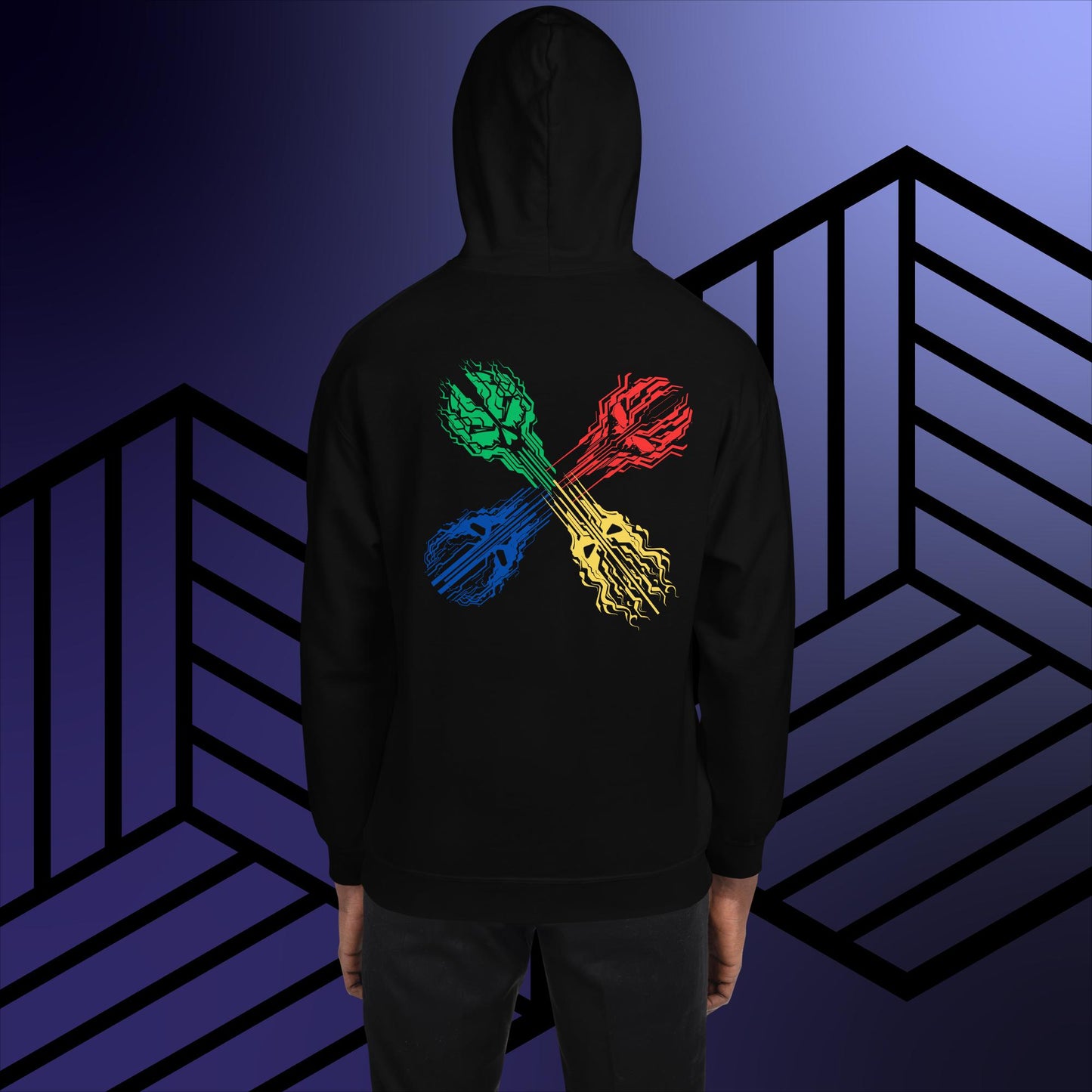 Brobots Four Skull Unisex Hoodie